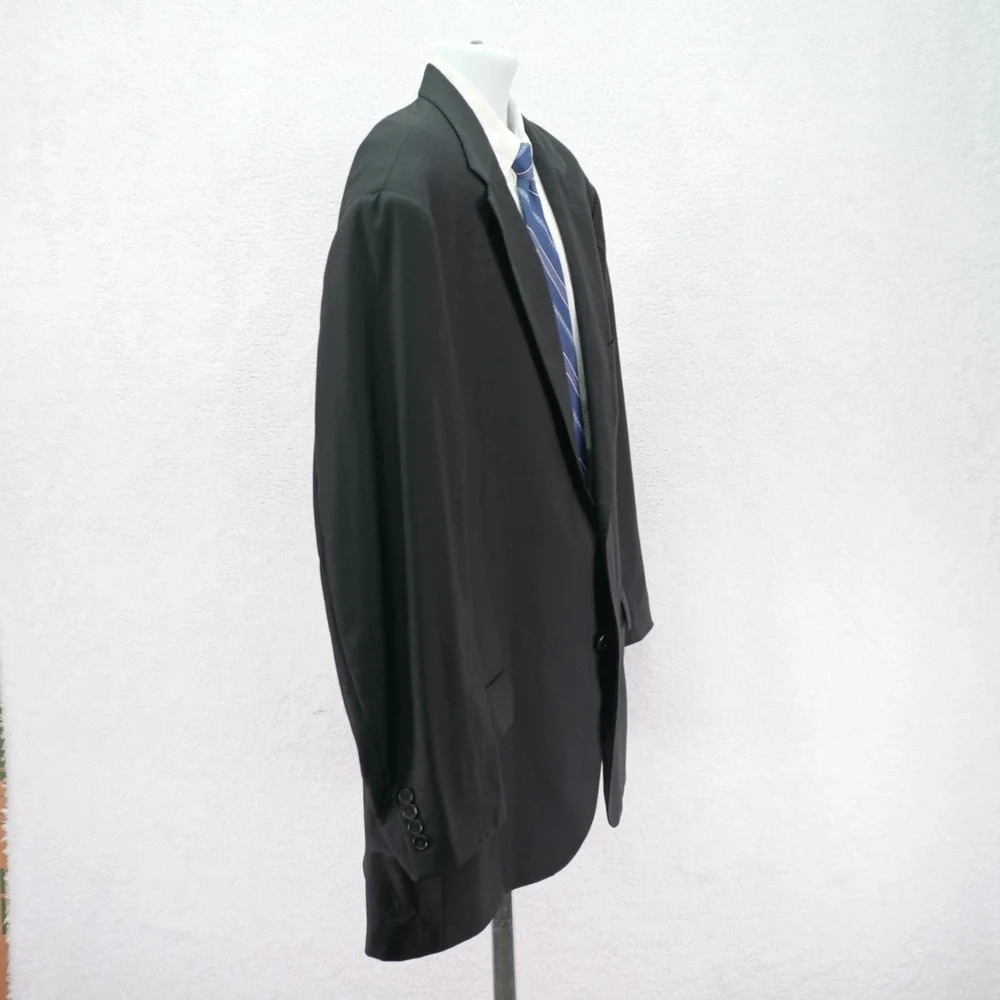 Pronto Uomo Signature Italy Black Super‎ 120s Wool Blazer 56L / Slim Fit 58L